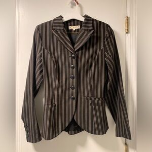 Brown Pinstripe Blazer Casch by Gro Abrahamsson